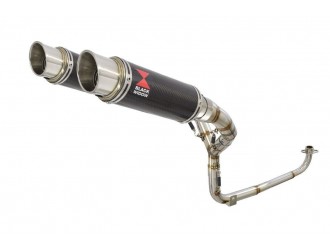 1-2 Twin Exhaust System with 230mm GP Round Carbon...
