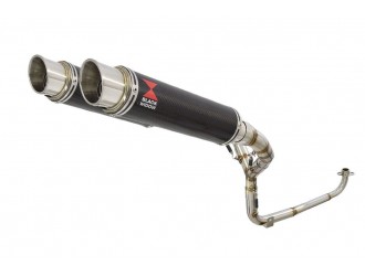 1-2 Twin Exhaust System with 350mm GP Round Carbon...