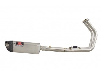 Exhaust System 300mm Tri Oval Stainless Carbon Tip...