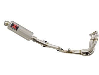 4-1 De-Cat Exhaust System 300mm Round Stainless Silencer...