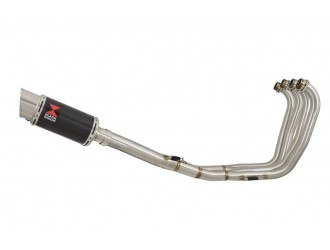 Performance Exhaust System 200mm Round Carbon Silencer...