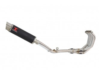 De Cat Exhaust System + 360mm GP Round Black Stainless...