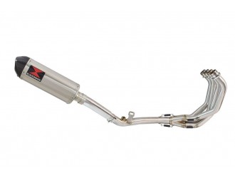 Race De Cat Exhaust System + 300mm Oval Stainless Carbon...