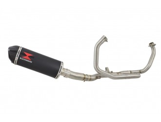 De Cat Race Exhaust System + 300mm Oval Black Stainless...