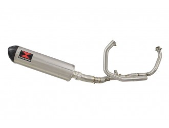 De Cat Race Exhaust System + 400mm Oval Stainless Carbon...