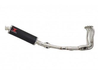 4-1 De-Cat Race Exhaust System 400mm Oval Black Stainless...