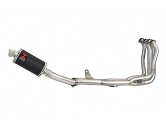 4-1 Race De-cat Exhaust System 230mm Oval Black Stainless...