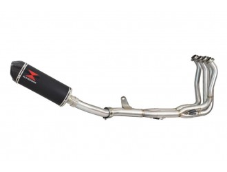 4-1 Race De-cat Exhaust System 300mm Oval Black Stainless...