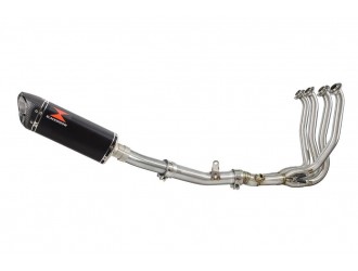 Race De-Cat Exhaust System 300mm Tri Oval Black Stainless...