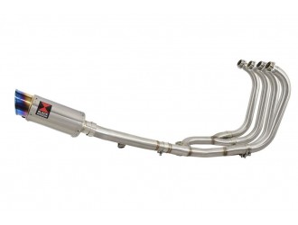 4-1 Full Exhaust System + 200mm Round Blue Tip Stainless...