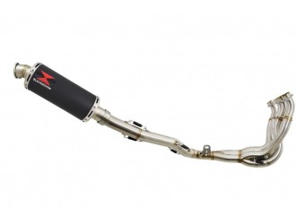De Cat Full Exhaust System 300mm Round Black Stainless...