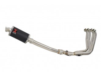 Exhaust System with 230mm Oval Black Stainless Silencer...