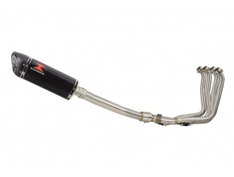 Exhaust System with 300mm Tri Oval Black Stainless Carbon...
