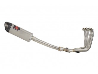 Exhaust System with 300mm Tri Oval Stainless Carbon Tip...