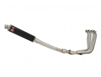 Exhaust System with 350mm Round Black Stainless Silencer...