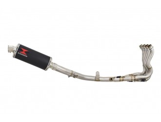 Race De Cat Exhaust System + 300mm Oval Black Stainless...