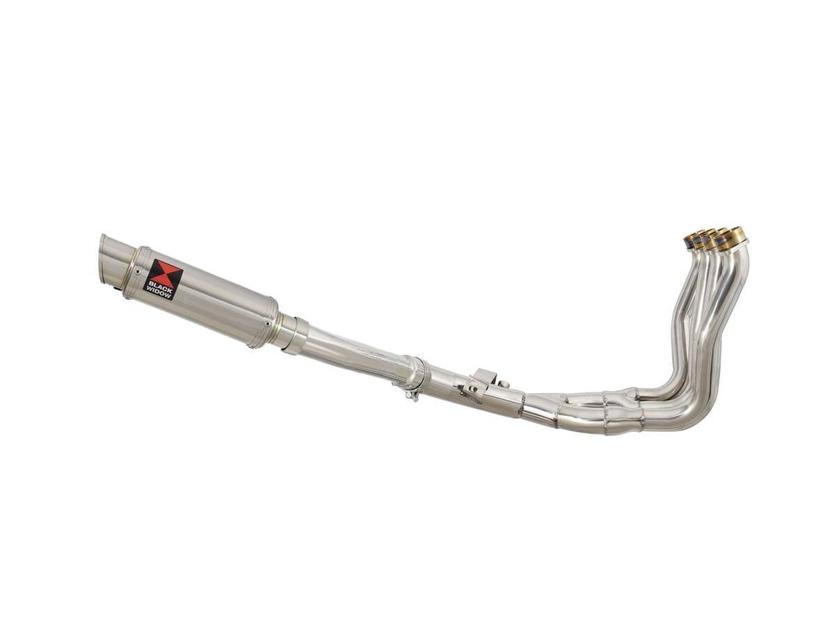 Exhaust System with 230mm GP Round Stainless Silencer YAMAHA FZ-1N FZ-1 N Black Widow