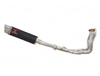 Exhaust System with 360mm GP Round Black Steel Silencer...