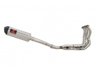 De Cat Exhaust System 300mm Oval Stainless Carbon Tip...