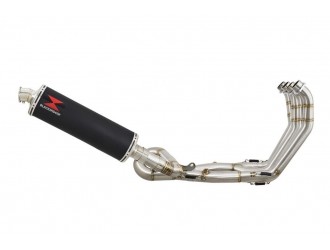 Performance Exhaust 400mm Oval Black Stainless Silencer...