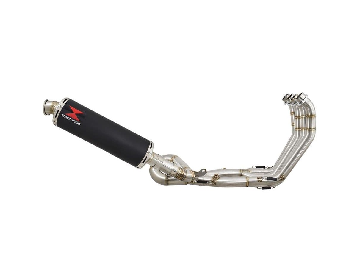 Performance Exhaust 400mm Round Black Stainless Silencer HONDA CB1000R Neo Sports Cafe SC80 Black Widow