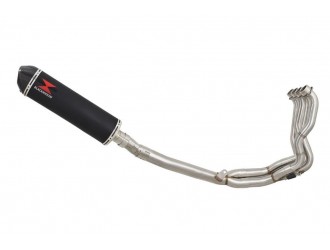 De Cat Full Exhaust System 400mm Oval Black Stainless...
