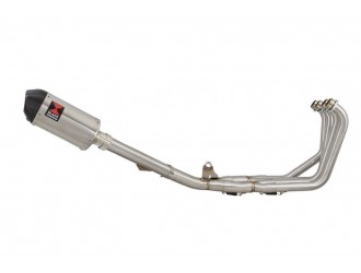 Exhaust System + 200mm Oval Stainless Carbon Tip Silencer...