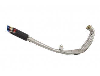 Full Exhaust System + 230mm GP Round Blue Tip Carbon...