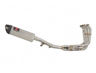 Race Exhaust System + 350mm TriOval Stainless Carbon Tip...