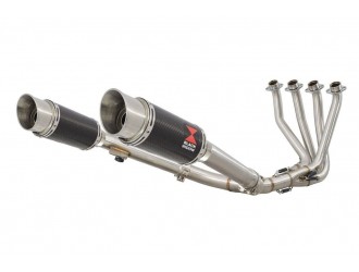 4-2 Exhaust System + 200mm Round Carbon Silencers HONDA...
