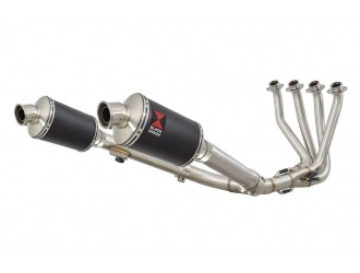 4-2 Exhaust System + 230mm Oval Black Stainless Silencers...