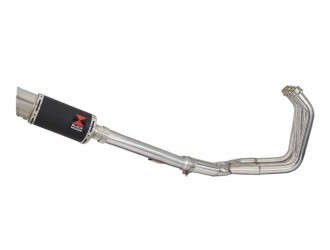 Exhaust System with 200mm Round Black Stainless Silencer...
