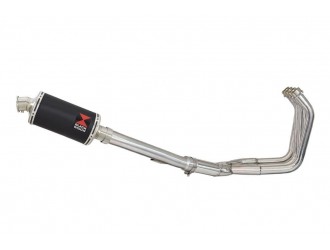 Exhaust System with 230mm Oval Black Stainless Silencer...