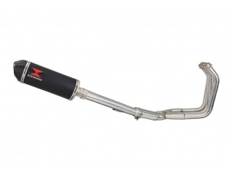 Exhaust System with 300mm Oval Black Stainless Carbon Tip...
