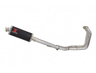 Exhaust System with 300mm Oval Black Stainless Silencer...
