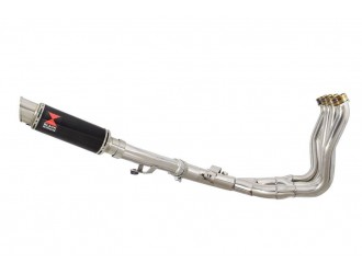 Exhaust System with 230mm GP Round Black Stainless...