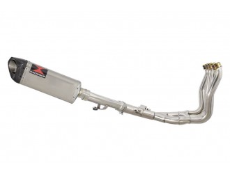 Exhaust System with 300mm Tri Oval Stainless & Carbon Tip...