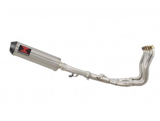 Exhaust System with 370mm Round Stainless & Carbon Tip...