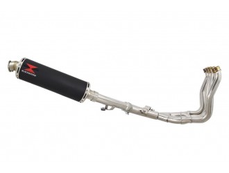 Exhaust System with 400mm Round Black Stainless Silencer...