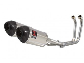 2-2 Full Exhaust System with 200mm Oval Stainless Carbon...