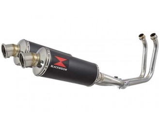 2-2 Full Exhaust System with 300mm Round Black Stainless...