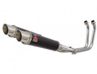 2-2 Full Exhaust System with 350mm GP Round Black...