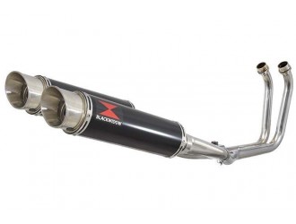 2-2 Full Exhaust System with 360mm GP Round Black...