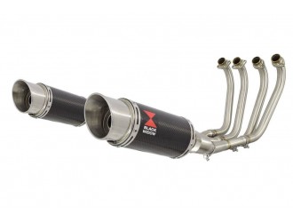 4-2 Exhaust System 200mm Round Carbon Silencers YAMAHA...
