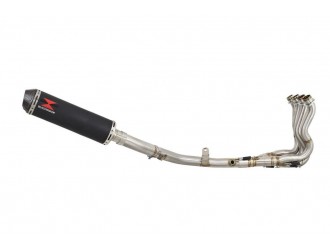 Race De Cat Exhaust System 370mm Round Black Stainless...