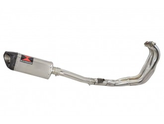 Exhaust System with 300mm Tri Oval Stainless Carbon Tip...