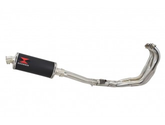 Exhaust System with 300mm Oval Black Stainless Silencer...