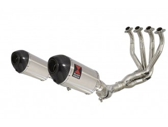 4-2 De Cat Exhaust System 200mm Round Stainless Carbon...