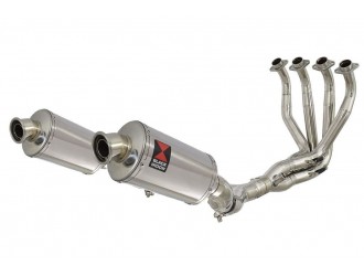 4-2 De Cat Exhaust System 230mm Oval Stainless Silencers...
