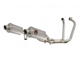Twin Exhaust System 230mm Oval Stainless Silencer SUZUKI...